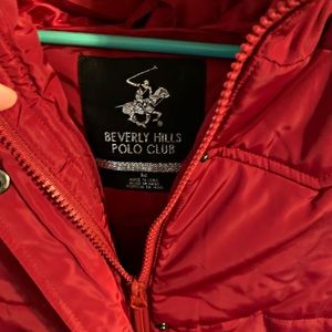 Red Beverly Hill Polo Club puffer vest